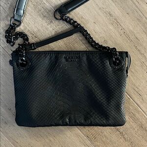 Victoria's Secret Black Crossbody Bag convertible to clutch